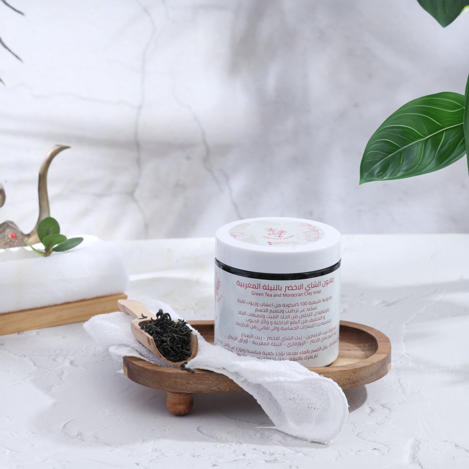 صابون الشاي الاخضر بالنيلة المغربية